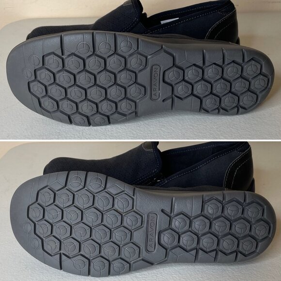 Aravon Wembly Side Zip Faux Suede Shoes Size 8.5 Narrow - Picture 14 of 16